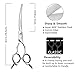HASHIMOTO Dog Grooming Scissors, Curved Scissors for Dog Grooming, 6.5 inch, 30 Degree of Curved Blade,Light Weight, Pet Shears for Trimming Face and Paws.