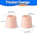 Ajoysoul Pinky Toe Protectors and Sleeves,12pcs Silicone Toe Cushion,Gel Toe Covers and Tubes,Protect Toes and Keep Toes Moisture,Relief Pain from Corns,Blisters,Calluses and Reduce Friction - Peach