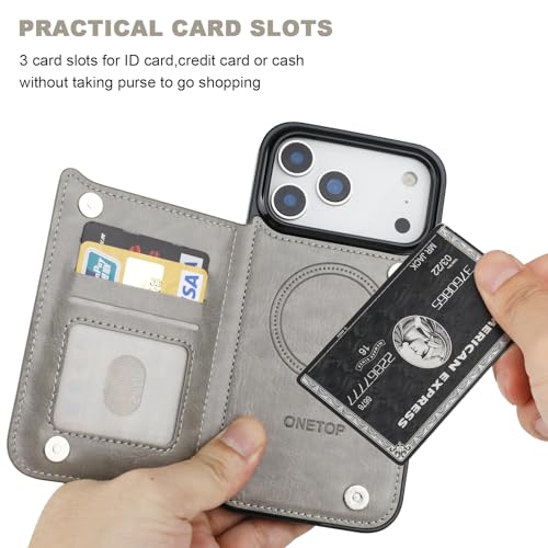 Coque MagSafe iPhone 17 Pro Max avec blocage RFID et béquille de visionnage intégrée