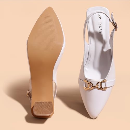 Image of TRASE Block Heels Sandals for Women, Flashy-I Stylish & Comfortable Footwear