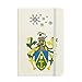 Notizbuch, Motiv: Pitcairn Inseln, Ozeanien, mit Nationalemblem, dickes Tagebuch, Schneeflocken, Winter