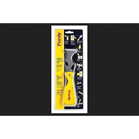 Purdy 10 in 1 Folding Painters Multi Tool Stainless Steel Scraper Putty Knife Hammerhead Nail Set Cover
