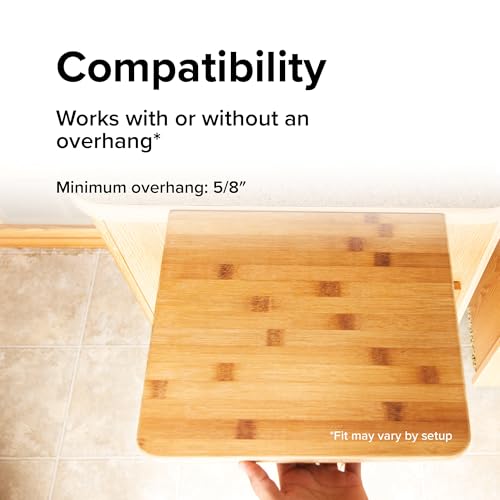 Camco Bamboo Accents RV Counter Extension - Measures 12" x 13.5" x .75" & Mounts with Metal Drop-Leaf Table Brace - Adds 12 Extra Inches of Countertop Space in Camper & RV Kitchens (43423) by Camco - Image 7