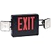 Combination Red Exit/Lighting Unit, Black