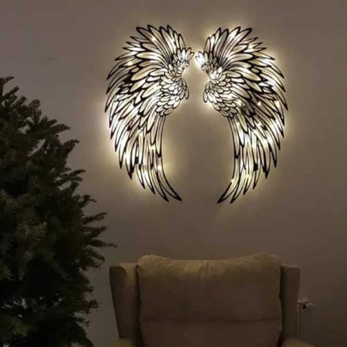 Art mural ailes d'ange moderne pour décoration extérieure et bureau - 7