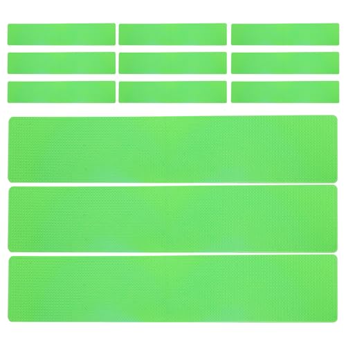 Tapis marqueurs plats verts pour terrain de sport en lot de 12 antidérapants pour lignes