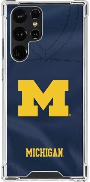 Skinit Clear Phone Case Compatible with Galaxy S24 Ultra - Officially Licensed University of Michigan Wolverines M Design