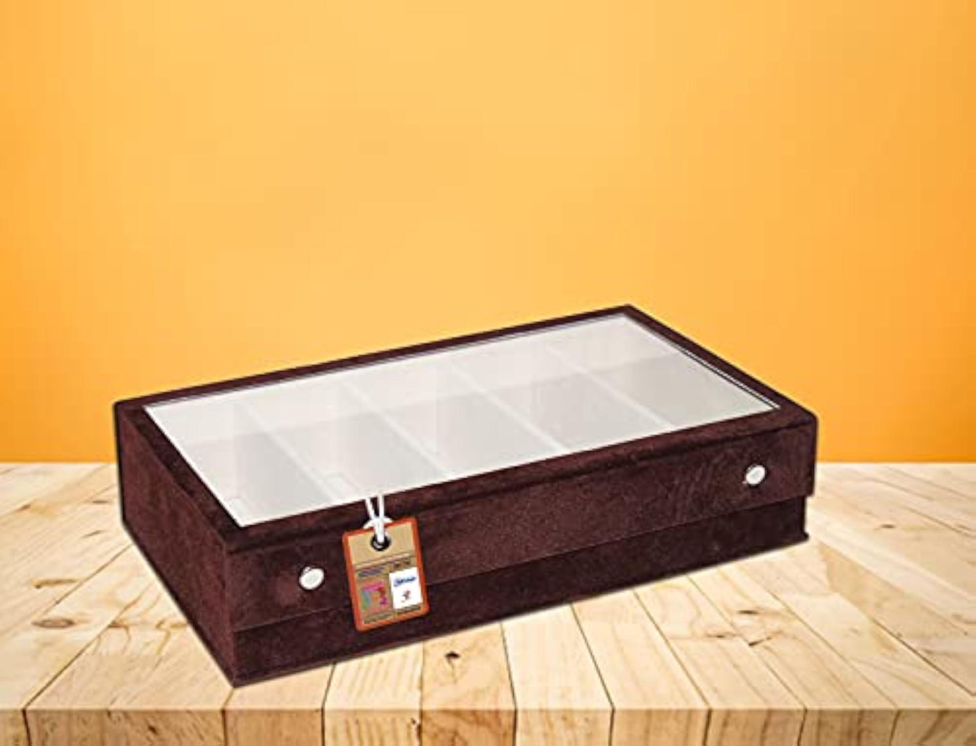 Fabric Makeup Storage Case, 6 Grid Organizer Box