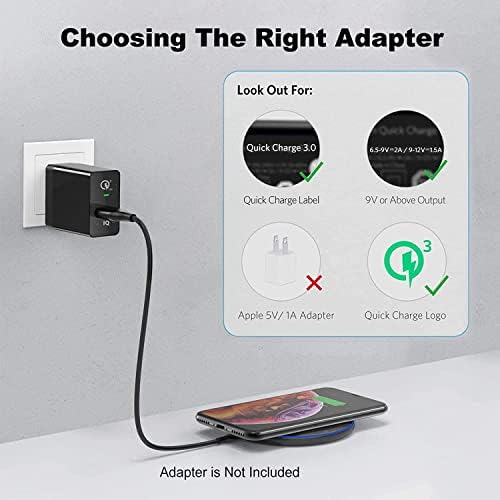 KLiHD Wireless Charger, 15w Max Fast Qi Wireless Charging Pad for iPhone 11/12/13/14/Pro/Pro Max/XS Max/XR/Se,Samsung Galaxy S22/S21S20/S10/S9/Note10/9,HUAWEI Mate RS/P30/40/50 Pro,AirPods 2 etc