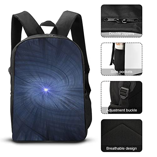 Sac d'école bleu 17 pouces imprimé 3D pour garçons et filles - 7