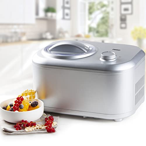 Primo PR406IM : sorbetière à compresseur 1 L, argentée — miniature 4