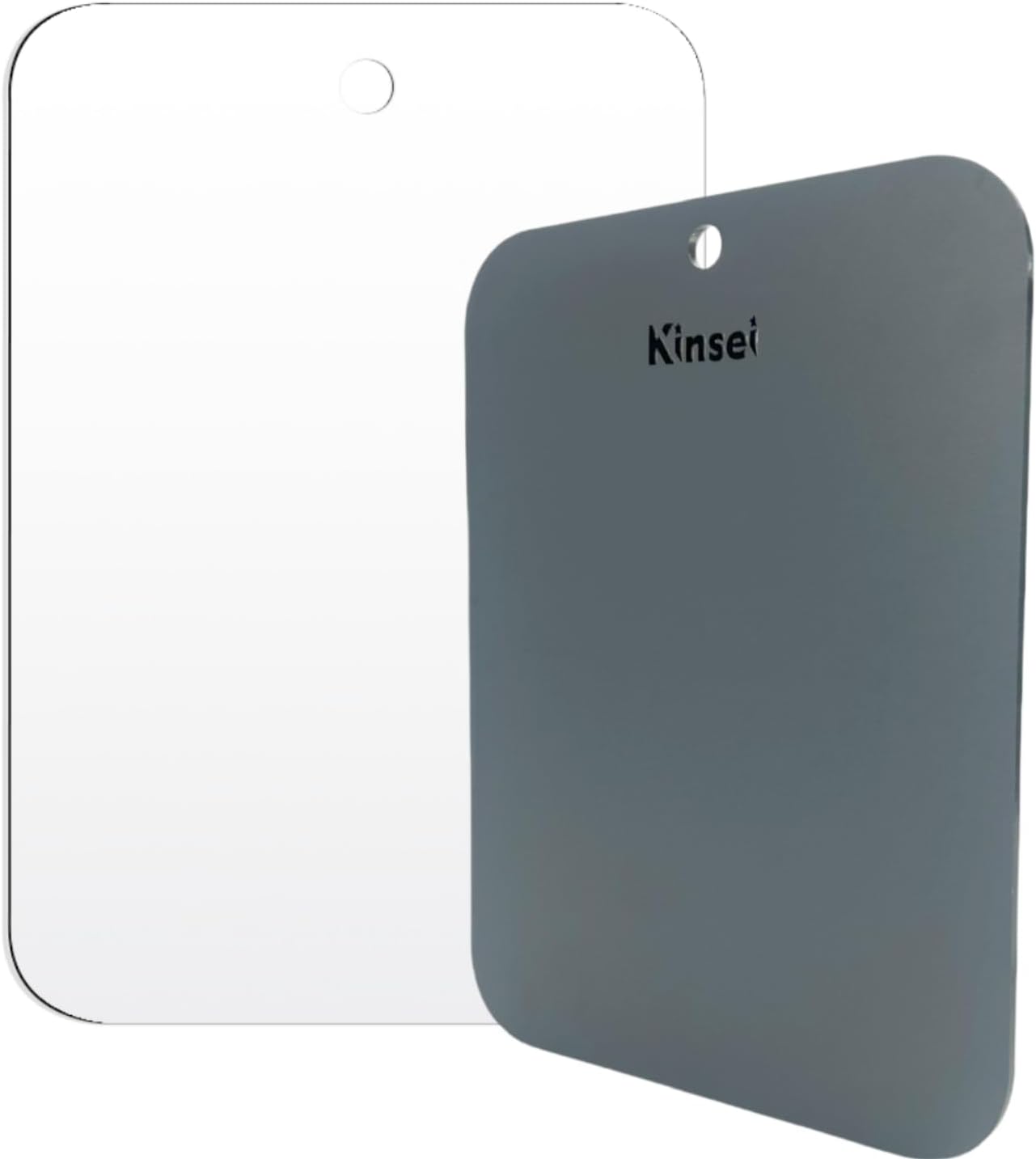 KINSEI Mirrors for Shower, Mirror for Shaving, Lightweight Frameless Men Mirror for Shaving