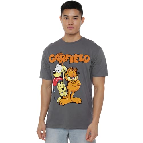 Garfield The Game T-Shirt Mixte Col Rond en Tissu Souple