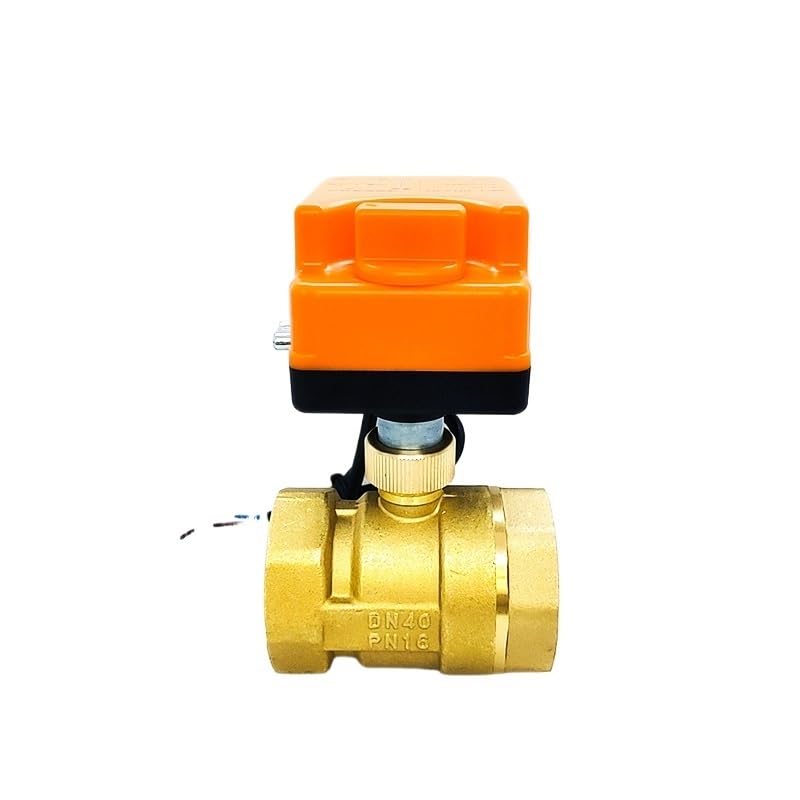Vanne motorisée laiton 1-1/2 vanne 2 voies 24VDC 3 fils filetage BSP