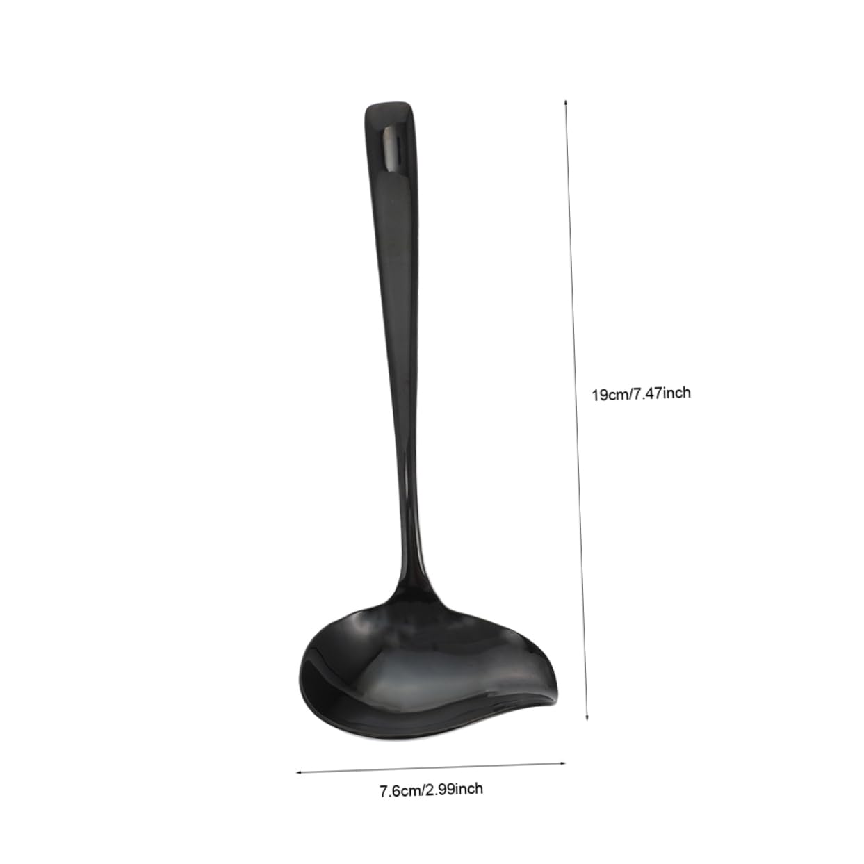 KICHOUSE Metal Gravy Ladle Long Handled Spoon for Sauce Soup Ladles for Serving Stainless Steel Dishwasher Safe