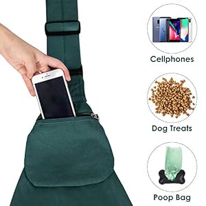 SlowTon Dog Carrier Sling - Thick Padded Adjustable Shoulder Strap Dog Carriers for Small Dogs, Puppy Carrier Purse for Pet Cat with Front Zipper Pocket Safety Belt Machine Washable (Green M) SlowTon Dog Carrier Sling – Thick Padded Adjustable Shoulder Strap Dog Carriers for Small Dogs, Puppy Carrier Purse for Pet Cat with Front Zipper Pocket Safety Belt Machine Washable (Green M)