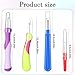 4 Pack Seam Ripper Tool Sewing Thread Stitch Ripper Handy Thread Remover Supplies Thread Threadripper Embroidery Accessories Notions for DIY Hand Crafting Quilting Cross Knitting