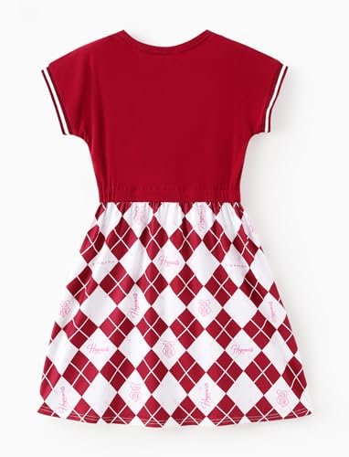 Harry Potter Dress Girls Clothes Gryffindor Hedwig Owl Print Short Sleeves Sun Dress Summer Casual for Teen Girls Size 5-12Y2