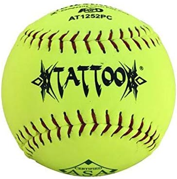 AD Starr Tattoo 52-300 12 Inch Composite ASA Slowpitch Softball - One Dozen: AT1252PC