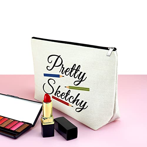 Colored Pencils Artists Gift Makeup Bag Artist Paint Lover Gifts Cosmetic Bag Artist Painter Gift Funny Art Student Graduation Gifts Christmas Birthday Present for Women Friend Girls Travel Pouch3