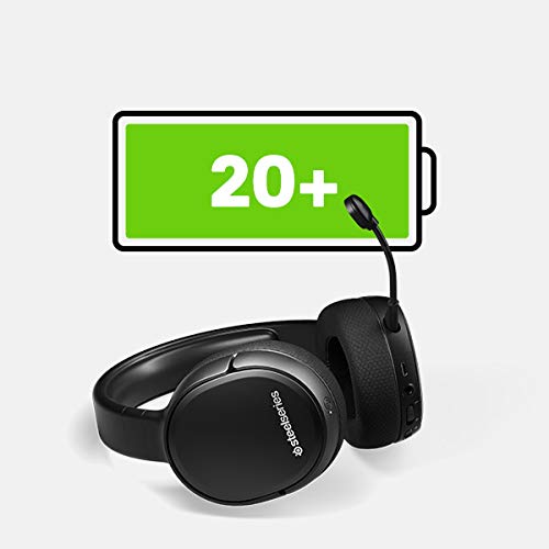 SteelSeries Arctis 1 Wireless Cuffie da Gioco Wireless USB-C Wireless, Microfono Clearcast Rimovibile, PlayStation 4, Senza Fili, 10 - 40.000 Hz, Nero
