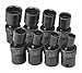 SK Hand Tools 33300 8-Piece 3/8-Inch Drive 6 Point Swivel Fractional Impact Socket Set