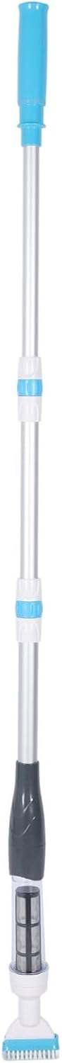Pool Handheld Vacuum Cleaner Retractable Lightweight Strong Suction Cordless Pool Vacuum for SPA Pool Floor Cleaning Aluminum Plastic 162cm