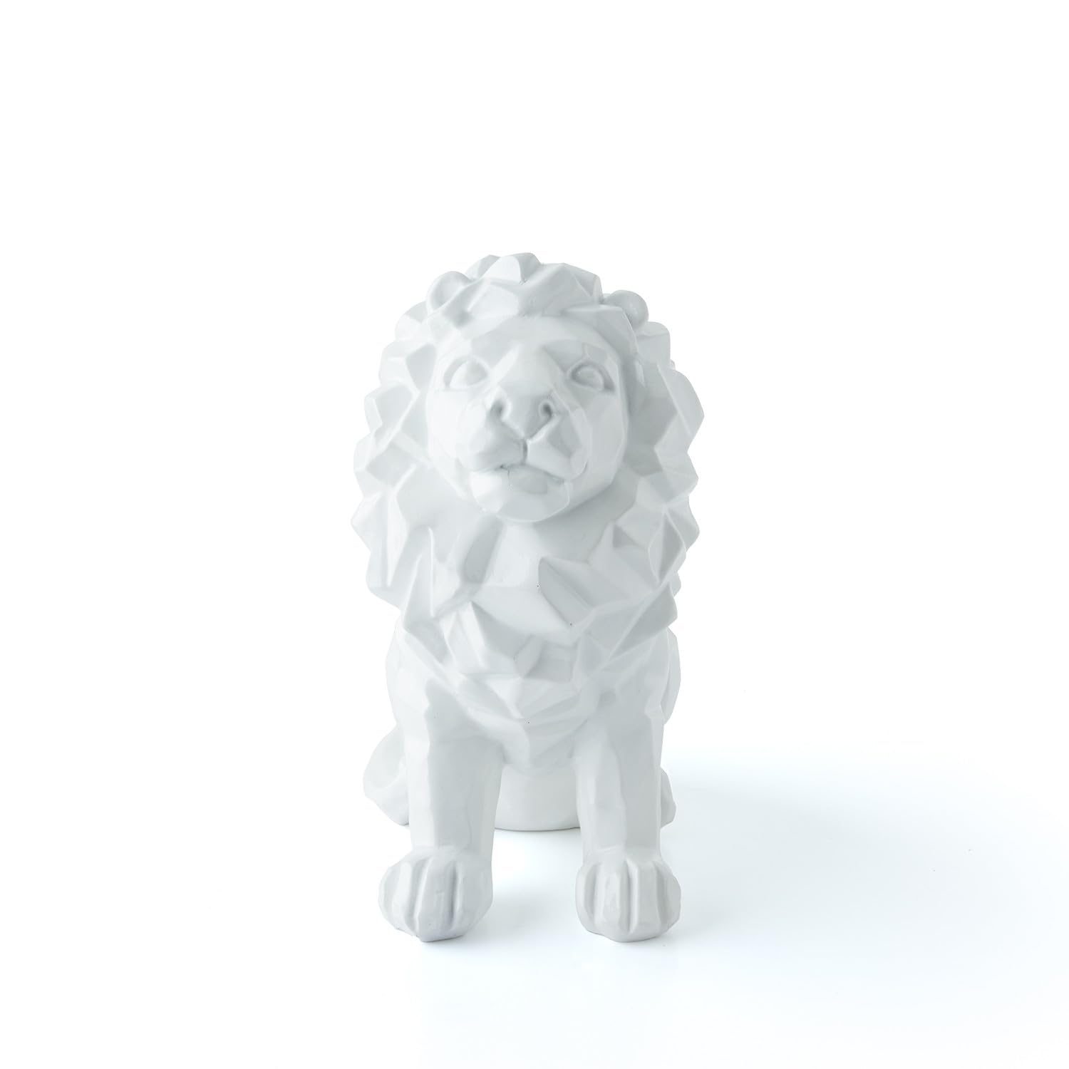 Olympique Lyonnais Statuette Lion Blanc Petit Format