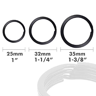 Cridoz Locking Carabiner D Ring Clips with Flat Key Ring