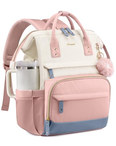 Image of LOVEVOOK Laptop Backpack for Women, 15.6 Inch Work Business Backpacks Purse With Large Capacity, Waterproof Nurse Bag College Bookbag for School, Waterproof Casual Daypack for Travel