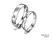 JewelryWe Anillo de la joyería de los amantes de la mujer del hombre de acero inoxidable Imagen de JewelryWe Anillo de la joyería de los amantes de la mujer del hombre de acero inoxidable