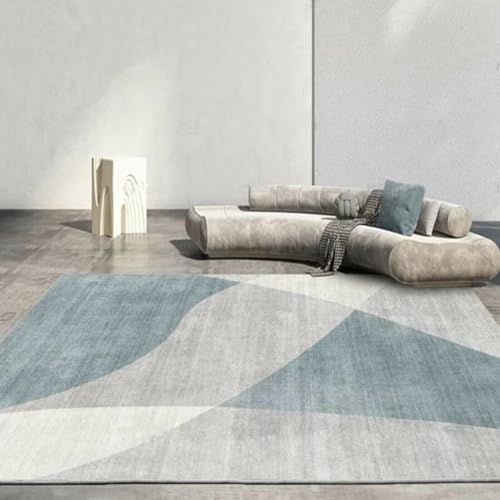 ROSURUG Cojin Suelo Grande Azul Jarapas Suelo 200X300CM Decoración de Espacio de Arco Estilo Simple