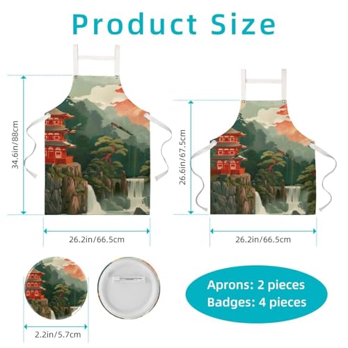 Tablier de cuisine pour restaurant et pâtisserie avec broches incluses - 2