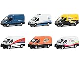 Route Runners Set of 6 Vans Series 5 1/64 Diecast Model Cars by Greenlight 53050