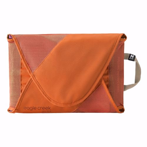 Eagle Creek Pack-It Original Garment Folder - Travel Garment Bag with Compression Wings to Maximize Luggage Space - Convenient Top Handle - Quick Drying Material - Mandarin - Medium - Thumbnail 3