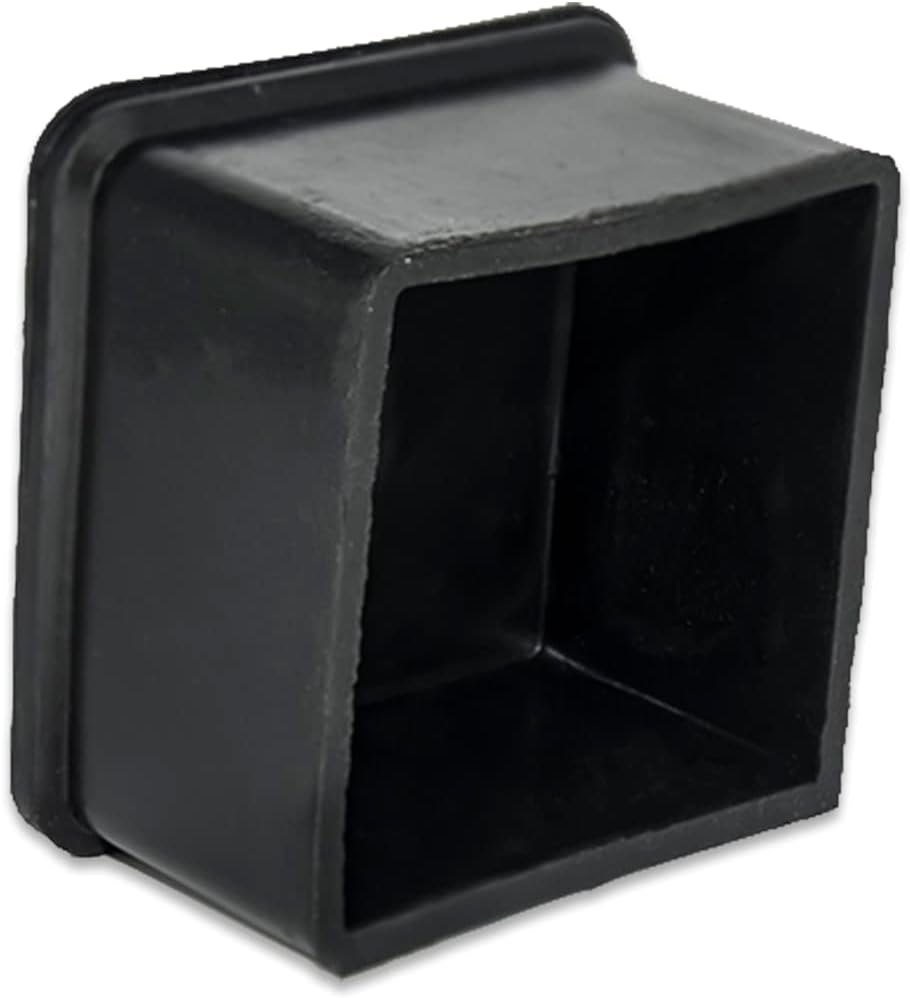 Flyshop 8Pcs Chair Leg Caps Thickened Rubber Floor Protectors Anti-Slip Furniture Feet Ferrule Caps for Square Furniture Leg 2" x 2", 50 x 50 mm, Black