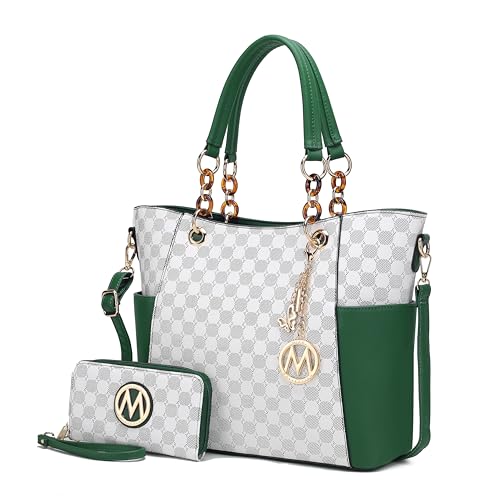Image of J'OMOR by Mia Tote Bag for Women, Handbag Set with Wallet Top-Handle Bag Vegan Leather Purse