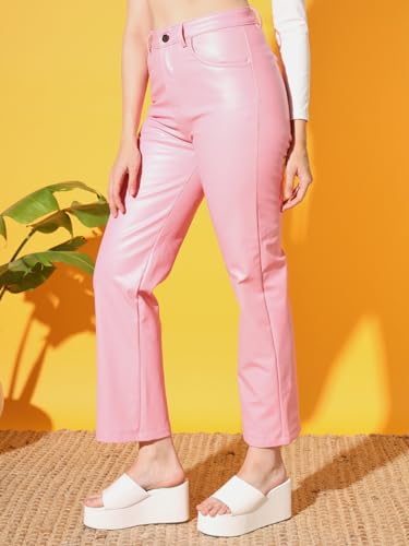 Tandul pink faux leather pants – image 7