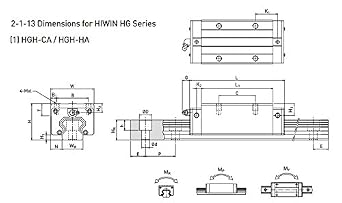 FBT Precision Linear Guide Linear-guideway BRH15 LG15 L350mm Linear Rail with lienar Carriage #Can be interchanged with HIWIN