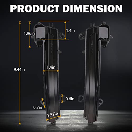 Led Dynamic Sequential Turn Signals Mirror Lights For Bmw F30 F32 F36 F22 X1 I3 Bmw 1/2/3/4 Series Smoked Sequential Side Marker Turn Signal Light Lamp Blinkers Accessories 63137280771 63137280772 #TOP5