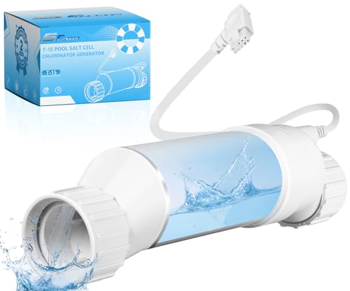 T-15 Salt Cell for Pool Chlorinator System Fits Hayward Cell T-15 W3T-CELL-15 BLT15H AquaRite, AquaTrol & More Salt Water Pool Up to 40K Gallon