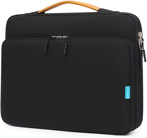 Veki 15-16 Pollici Custodia Borsa Porta PC, Custodia PC Portatile, Sleeve Impermeabile per Laptop, Caso da Trasporto per Computer Compatibile con MacBook, HP, Dell, Lenovo, Asus Notebook (Nero)