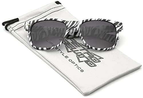 Retro Rewind Children Colorful Animal Print Sunglasses Age 6-142