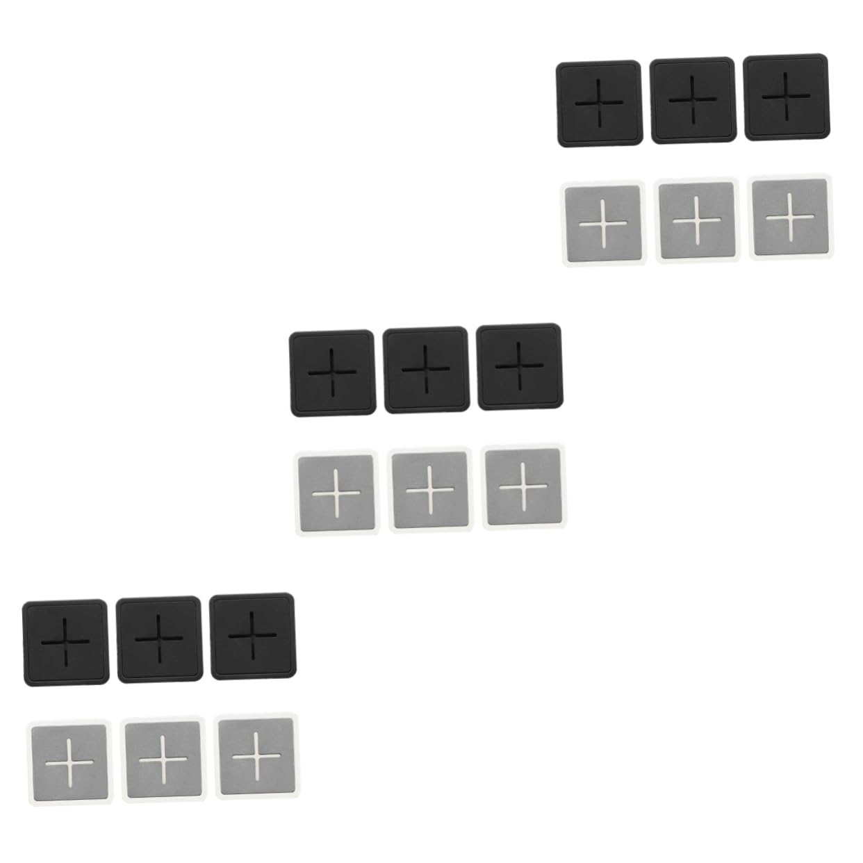 Lurrose 3 Set Ganci Adesivi Per Strofinacci E Bagno Ganci Abs E Facili Da Installare Senza Foratura Per Bagno Cucina E Camere Da Letto 6 Pezzi * 3