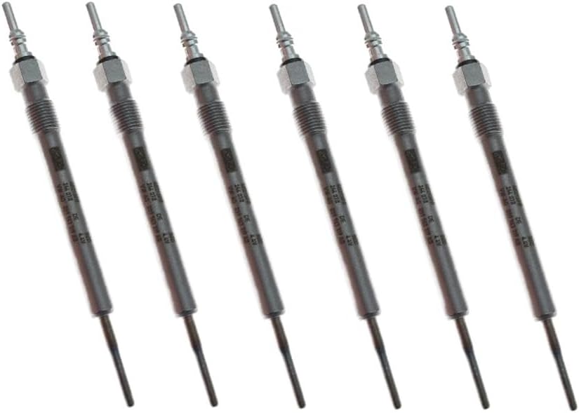 Compatible with A1 A3 A4 A5 A6 A7 A8 Q2 Q3 Q5 Q7 95817032090 03L963319B 4L963319B 03L963319D 059963319E Diesel Glow Plugs Set 4.4V(6 PCS)