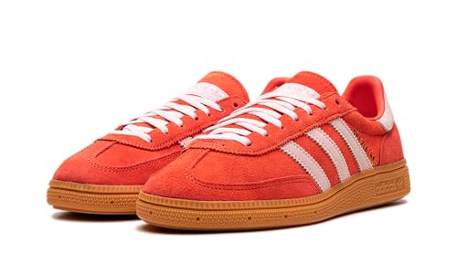 adidas Handball Spezial WMNS Shoes, Bright Red/Clear Pink/Gum, Size 7.5