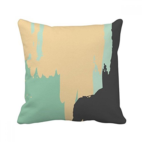 Coussin multicolore jaune abstrait 40x40cm idée cadeau maison - 2
