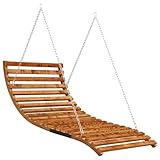 Entspannen Sie sich und haben Sie Spaß auf dieser Holz-Bett Schaukel mit Teakholz-Finish! Sie wird ein echter Blickfang in Ihrem Garten sein und Ihnen jede Menge Spaß bieten.