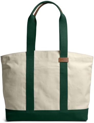 DailyObjects Field Tote Bag |Canvas Tote Shoulder Bag Fits upto 14" Laptop for Women and Men Work & Daily Use |Handcrafted from premium cotton canvas perfect for Work & Daily Use