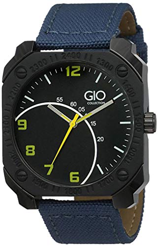 Gio Collection Analog Black Dial Men's Watch